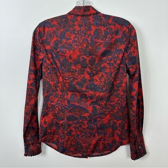 J. Crew Collection Shirt 2 Scallop Ruffle Button Up Perfect NWT - Picture 9 of 17